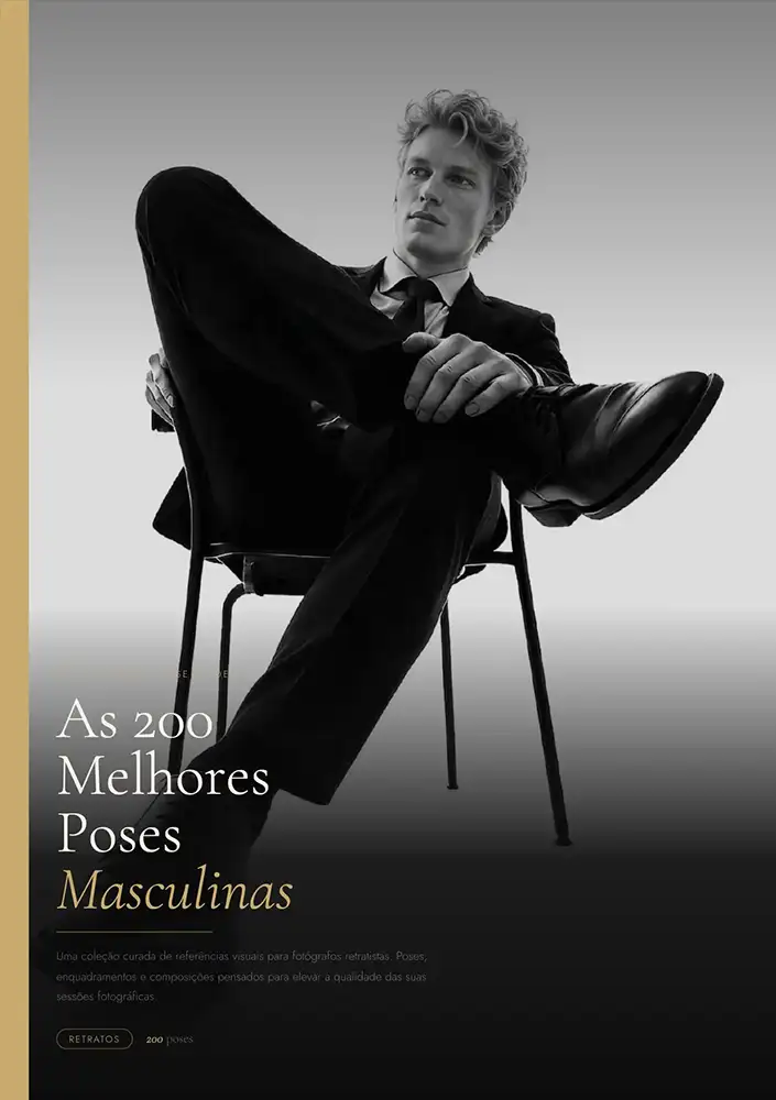 Capa do Guia de 200 referências de retratos masculinos